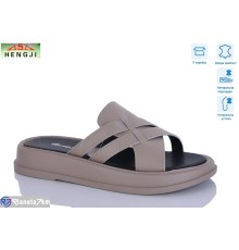 Шлепки жіночі на літо (8 пар р.36-41) коричневий  "HENGJI-ELENA"