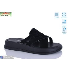 Шлепки жіночі на літо (8 пар р.36-41) чорний  "HENGJI-ELENA"
