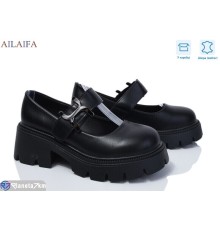 Туфлі жіночі на весну/осінь (8 пар р.36-41) чорний  "Latifa"