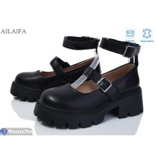 Туфлі жіночі на весну/осінь (8 пар р.36-41) чорний  "Latifa"