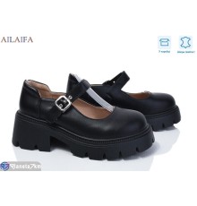 Туфлі жіночі на весну/осінь (8 пар р.36-41) чорний  "Latifa"