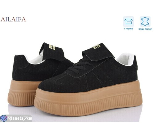 Кросівки жіночі на весну/осінь (8 пар р.36-41) чорний  "Latifa"