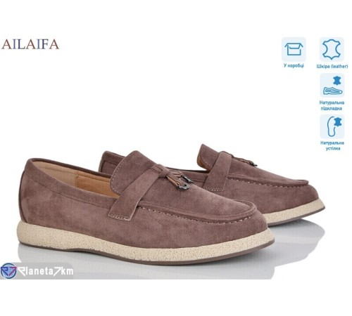 Туфлі жіночі на весну/осінь (8 пар р.36-41) коричневий  "Latifa"