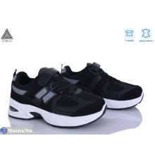 Дитячі кросівки на весну/осінь (8 пар р.32-37) чорний  "STILUS"