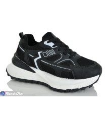 Кросівки жіночі на весну/осінь (8 пар р.36-41) чорний  "LAIFA"