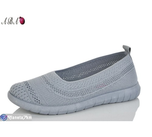 Балетки жіночі на літо (8 пар р.37-41) сірий  "Aba"