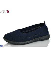 Балетки жіночі на літо (8 пар р.37-41) синій  "Aba"