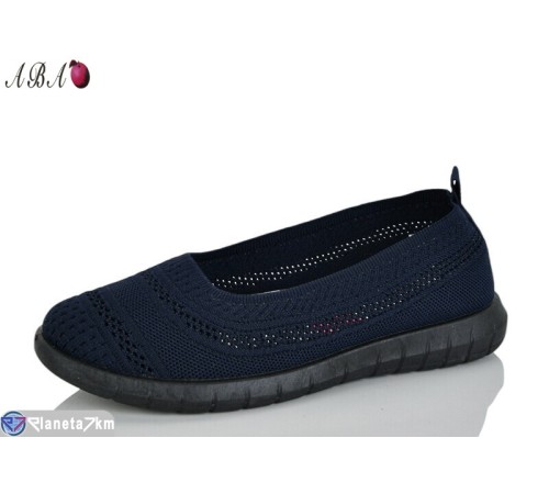 Балетки жіночі на літо (8 пар р.37-41) синій  "Aba"