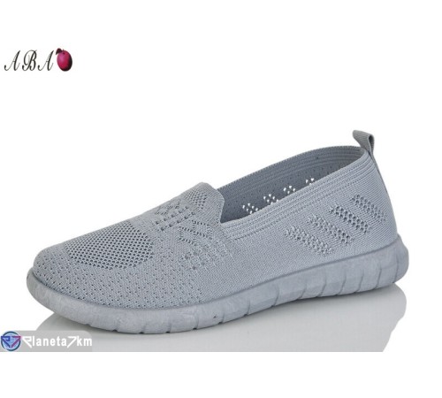 Балетки жіночі на літо (8 пар р.37-41) сірий  "Aba"