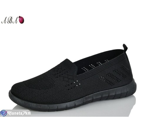 Балетки жіночі на літо (8 пар р.37-41) чорний  "Aba"