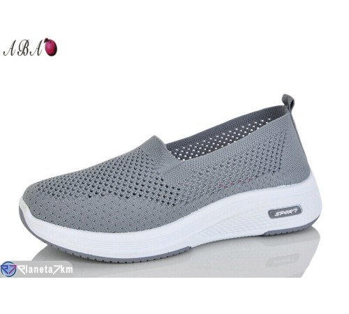 Сліпони жіночі на літо (8 пар р.37-41) сірий  "Aba"