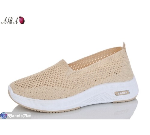 Сліпони жіночі на літо (8 пар р.37-41) бежевий  "Aba"