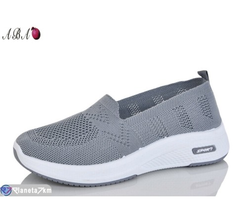 Сліпони жіночі на літо (8 пар р.37-41) сірий  "Aba"