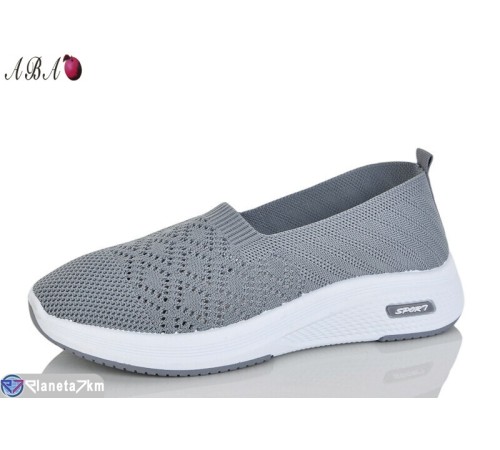 Сліпони жіночі на літо (8 пар р.37-41) сірий  "Aba"