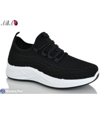 Кросівки жіночі на літо (8 пар р.36-41) чорний  "Aba"