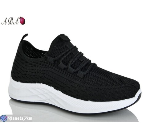 Кросівки жіночі на літо (8 пар р.36-41) чорний  "Aba"