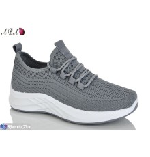 Кросівки жіночі на літо (8 пар р.36-41) сірий  "Aba"