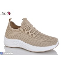 Кросівки жіночі на літо (8 пар р.36-41) коричневий  "Aba"