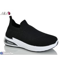 Кросівки жіночі на літо (8 пар р.36-40) чорний  "Aba"