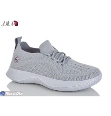 Кросівки жіночі на літо (8 пар р.36-41) сірий  "Aba"