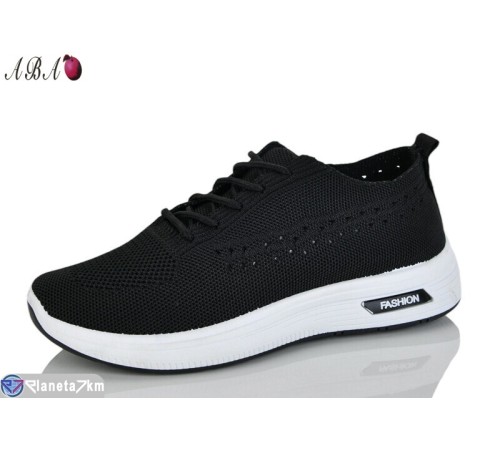 Кросівки жіночі на літо (8 пар р.37-41) чорний  "Aba"