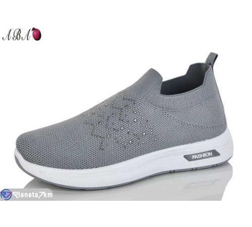 Кросівки жіночі на літо (8 пар р.37-41) сірий  "Aba"