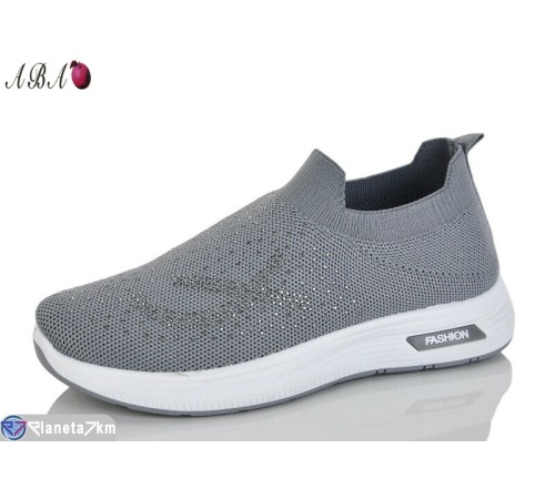 Кросівки жіночі на літо (8 пар р.37-41) сірий  "Aba"