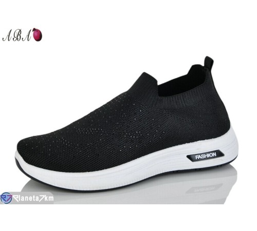 Кросівки жіночі на літо (8 пар р.37-41) чорний  "Aba"