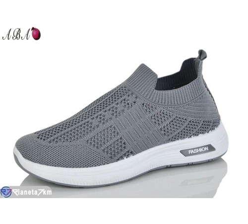 Кросівки жіночі на літо (8 пар р.37-41) сірий  "Aba"