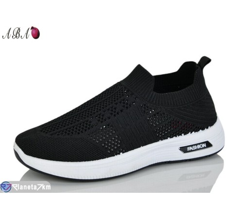 Кросівки жіночі на літо (8 пар р.37-41) чорний  "Aba"