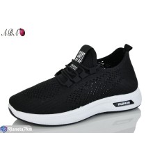 Кросівки жіночі на літо (8 пар р.37-41) чорний  "Aba"