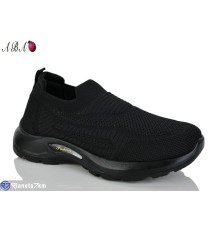 Кросівки жіночі на літо (8 пар р.36-41) чорний  "Aba"