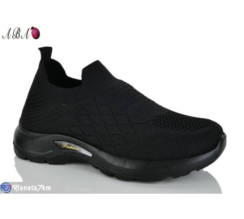 Кросівки жіночі на літо (8 пар р.36-41) чорний  "Aba"