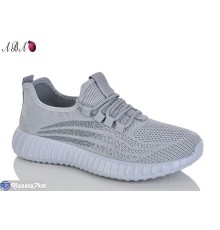 Кросівки жіночі на літо (8 пар р.36-41) сірий  "Aba"