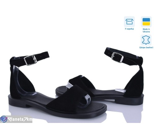 Босоніжки жіночі на літо (6 пар р.36-40) чорний  "Linda"