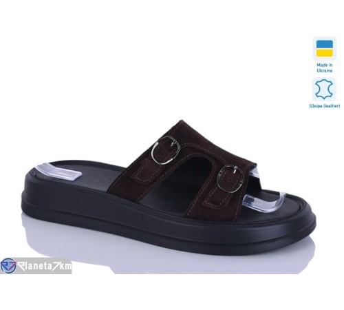 Шлепки жіночі на літо (6 пар р.36-40) коричневий  "LIKA"