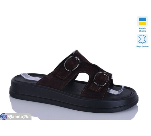 Шлепки жіночі на літо (6 пар р.36-40) коричневий  "LIKA"