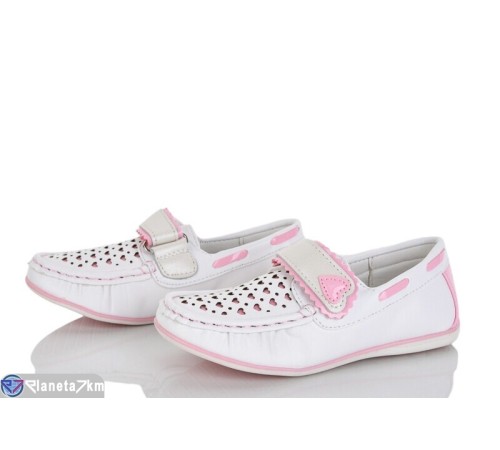 Дитячі туфлі на весну/осінь (8 пар р.27-36) білий  "Laifakids"
