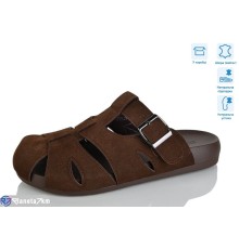 Шлепки жіночі на літо (8 пар р.36-41) коричневий  "Lilin"