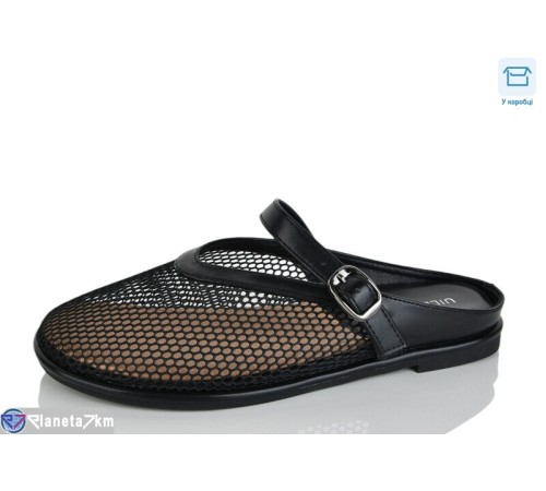 Шлепки жіночі на літо (8 пар р.36-41) чорний  "Lilin"