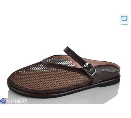 Шлепки жіночі на літо (8 пар р.36-41) коричневий  "Lilin"