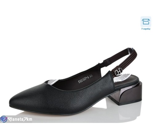 Туфлі жіночі на літо (8 пар р.36-40) чорний  "Lilin"