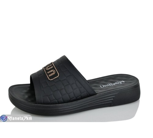 Шлепки жіночі на літо (8 пар р.37-42) чорний  "LORETA"