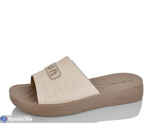 Шлепки жіночі на літо (8 пар р.37-42) бежевий  "LORETA"