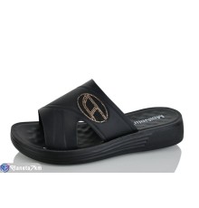 Шлепки жіночі на літо (8 пар р.37-42) чорний  "LORETA"