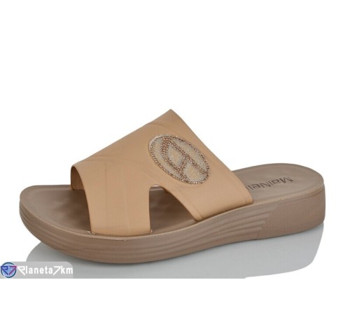 Шлепки жіночі на літо (8 пар р.37-42) бежевий  "LORETA"