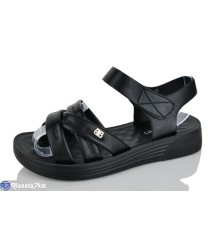 Шлепки жіночі на літо (8 пар р.37-42) чорний  "LORETA"