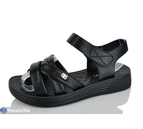 Шлепки жіночі на літо (8 пар р.37-42) чорний  "LORETA"