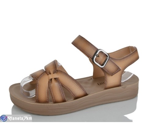 Шлепки жіночі на літо (8 пар р.37-42) коричневий  "LORETA"