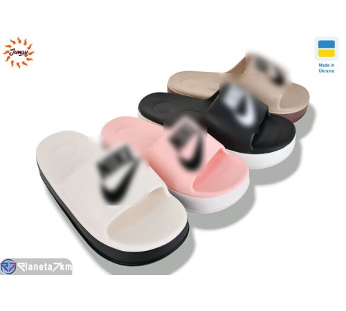 Шлепки жіночі на літо (12 пар р.36-41) мікс  "Jumay"